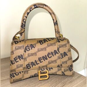 Authenticated Balenciaga S Hourglass top-handle bag
